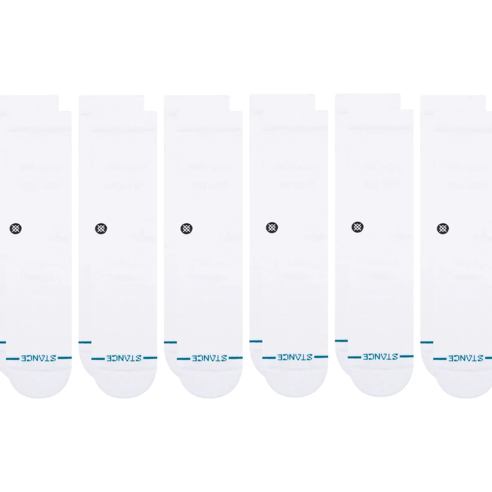 6 Pack Crew Socks