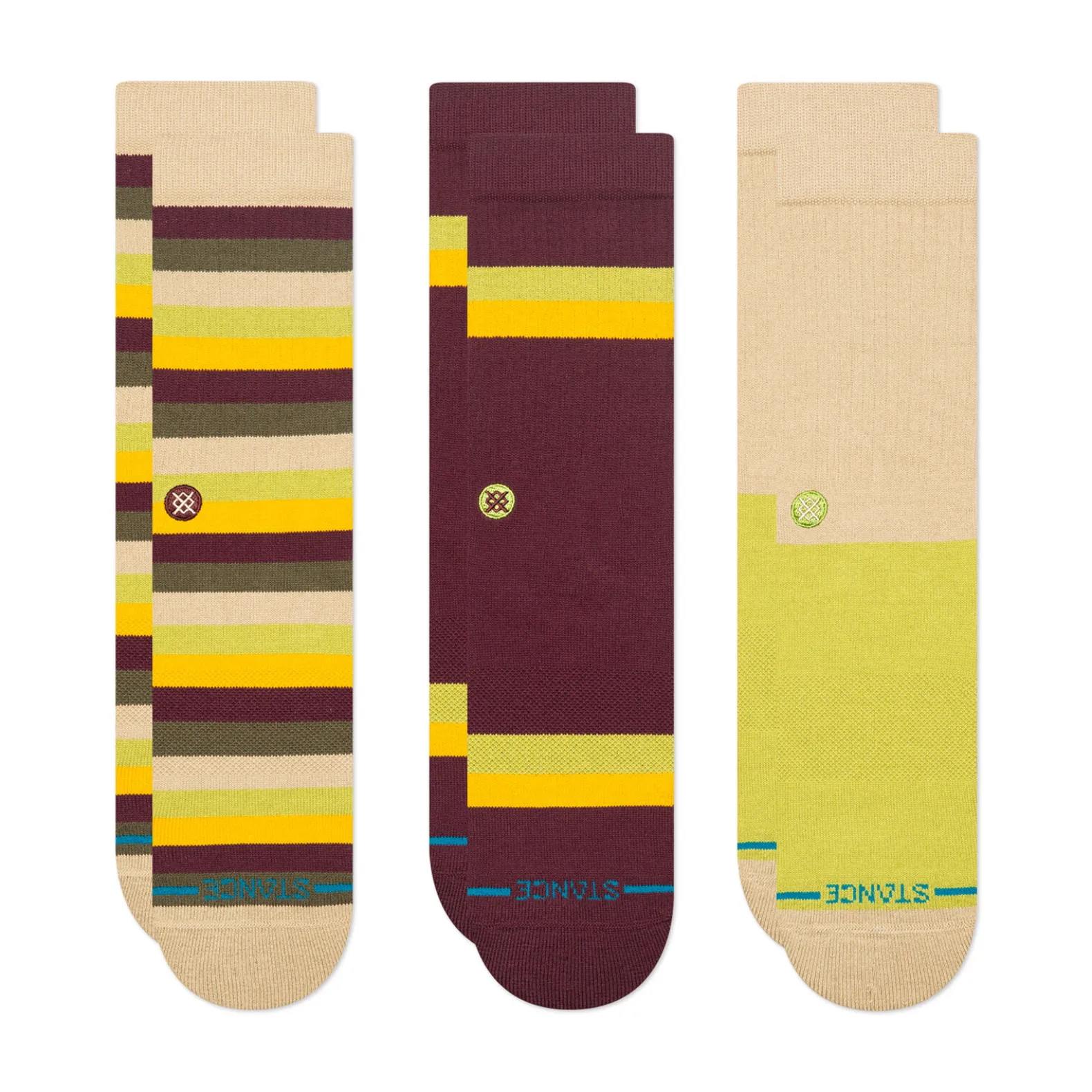 Cotton Crew Socks 3 Pack