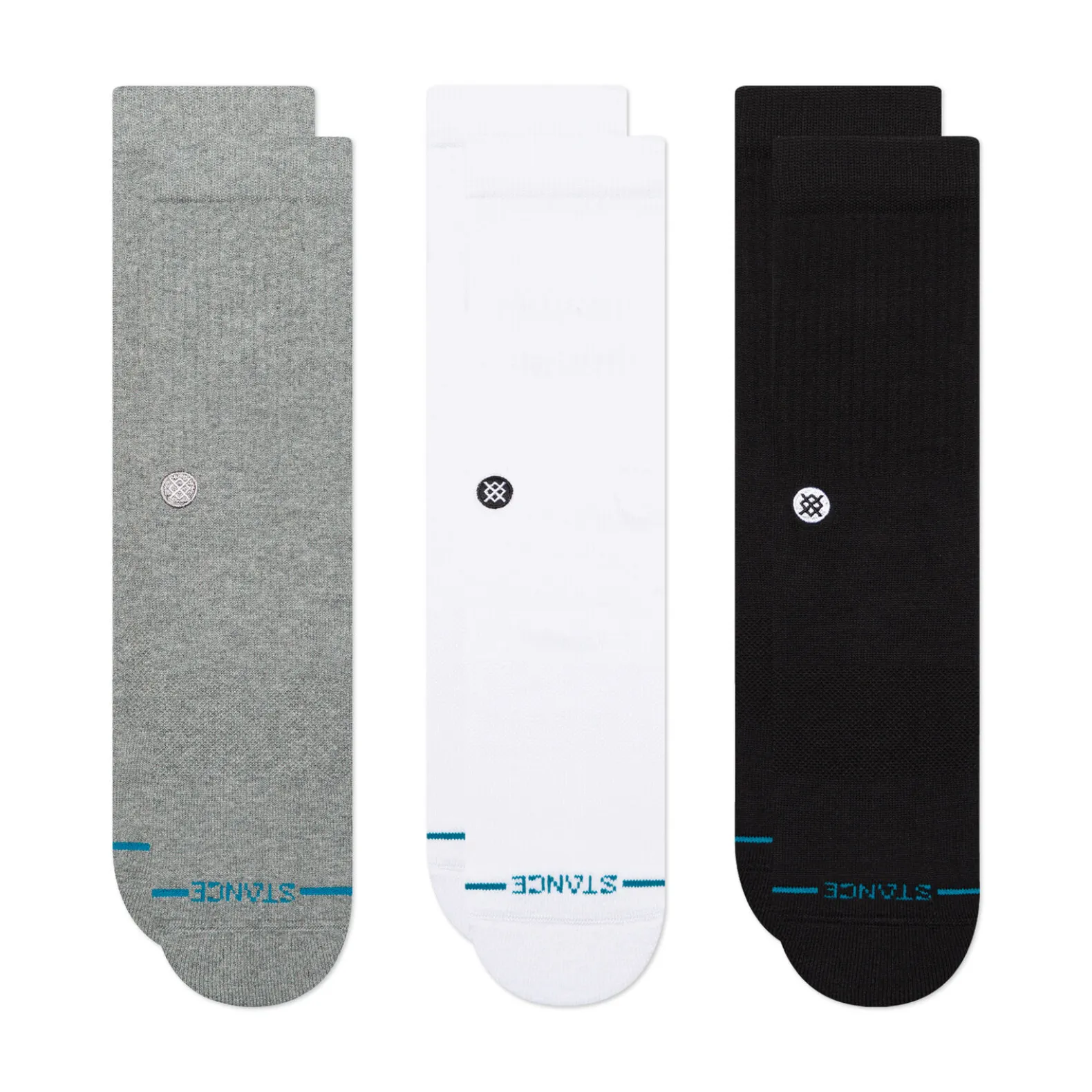 Icon Crew Socks 3 Pack